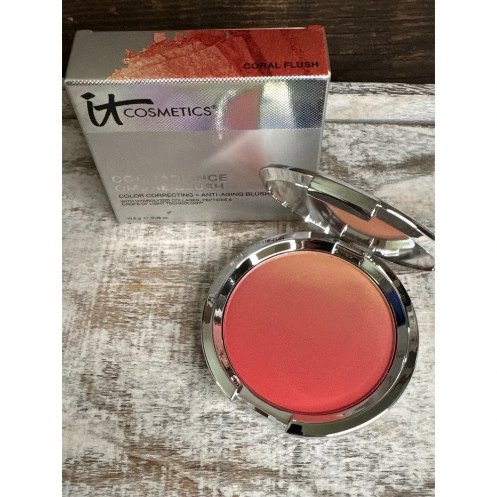 It Cosmetics Ombre Radiance Blush Coral Flush Discontinued Rare NEW | MSRP = $34